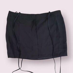 🔥LAST CHANCE! 5 for $15 Topshop Tie-Waist Black Mini Skirt 10